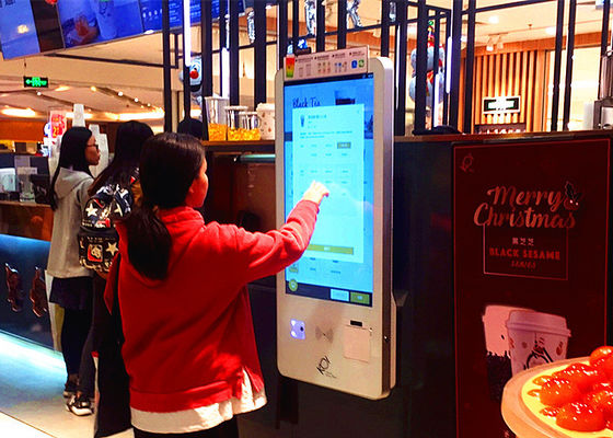 Cina Floor Standing Interactive Screen Kiosk, Kios All In One Untuk Pusat Perbelanjaan pemasok