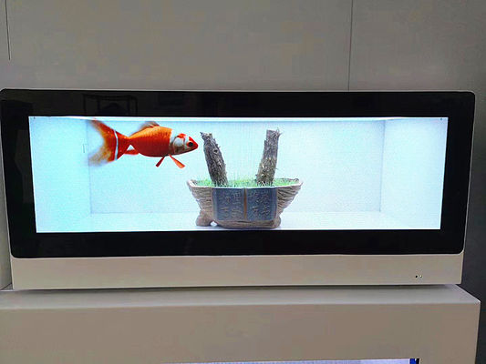 Cina Layar LCD Transparan Multi Fungsional 55 Inch 65 Inch Untuk Iklan Media Player pemasok