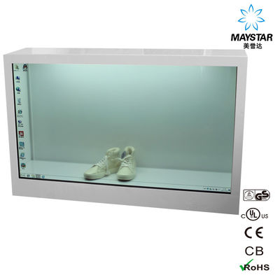 Cina 32 Inch 42 Inch Transparan Layar LCD Table Top Style Untuk Iklan Indoor pemasok