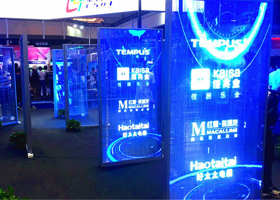 Cina Floor Standing Transparent Window Display 1500 ~ 4500cd / ㎡ Kecerahan Untuk Klub pemasok