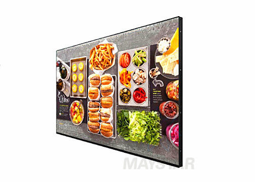 Cina 15 ~ 84 Inch Digital Signage LCD Iklan Tampilan Untuk Ruang Makan Restoran pemasok
