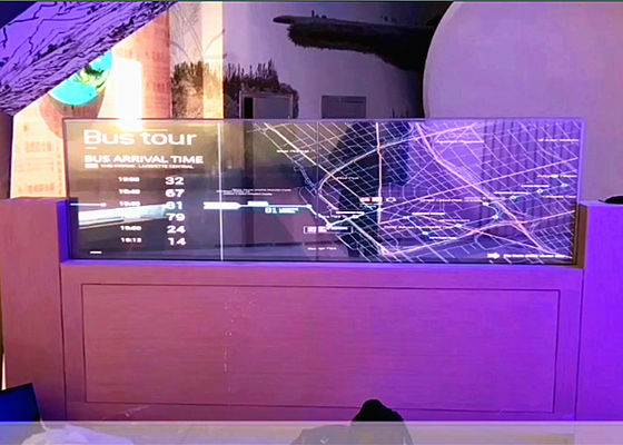 Cina Layar Kaca Transparan OLED / Ruang Konferensi Layar Tampilan Transparan pemasok