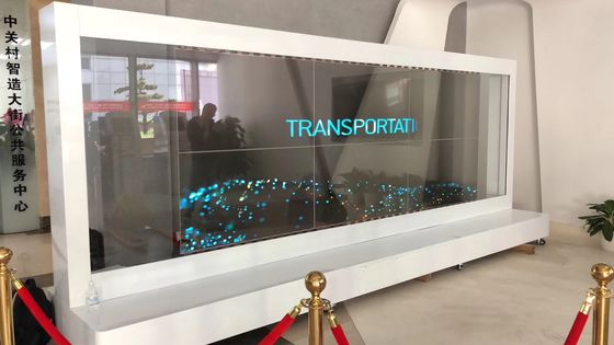 Cina Layar OLED Ultra Slim Transparan / Layar Sentuh OLED Pemasangan Mudah pemasok