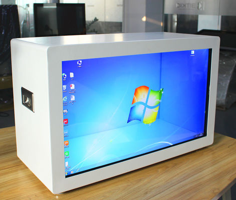 Cina Layar Sentuh LCD Transparan Windows, Layar LCD Iklan Tampilan SD pemasok