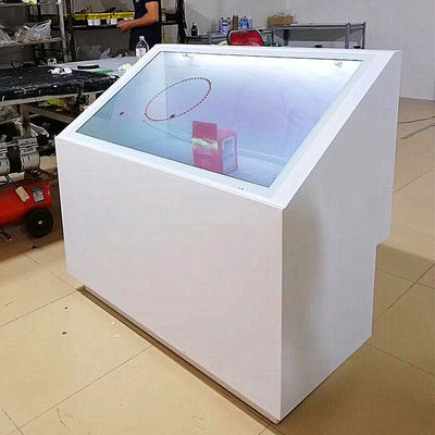 Cina Layar LCD Transparan Kaca Tempered Untuk Toko Mainan, Design Center pemasok