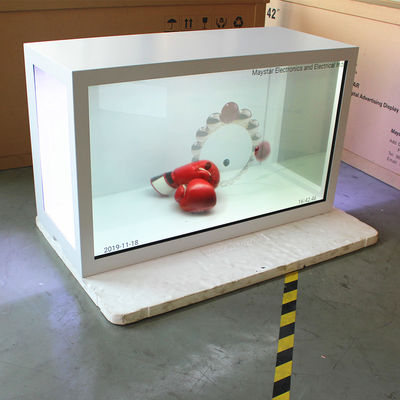 Cina Layar LCD Transparan Resolusi Tinggi Dengan Bingkai Paduan Aluminium pemasok