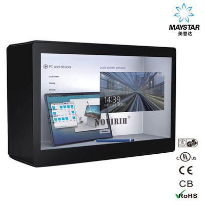 Cina Auto Sensor Transparan LCD Showcase, Lihat Melalui Panel LCD Anti Radiasi pemasok