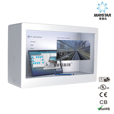 Cina Layar LCD Transparan Modern Untuk Bangunan Dan Ruang Angkat Supermarket pemasok