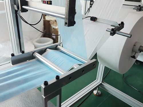 Masker Wajah Non Woven Sepenuhnya Otomatis Membuat Mesin Struktur Paduan Aluminium pemasok
